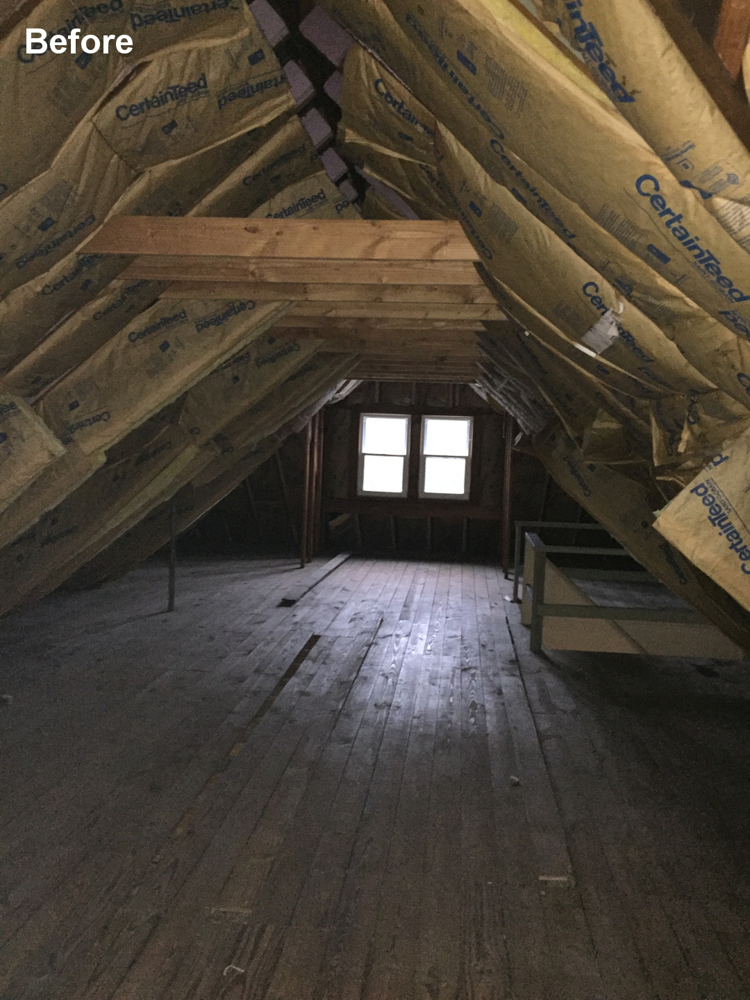 Chicago Unfinished Attic Before