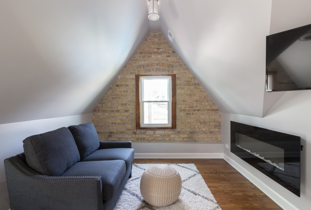 Chicago Finished Attic Sitting Room