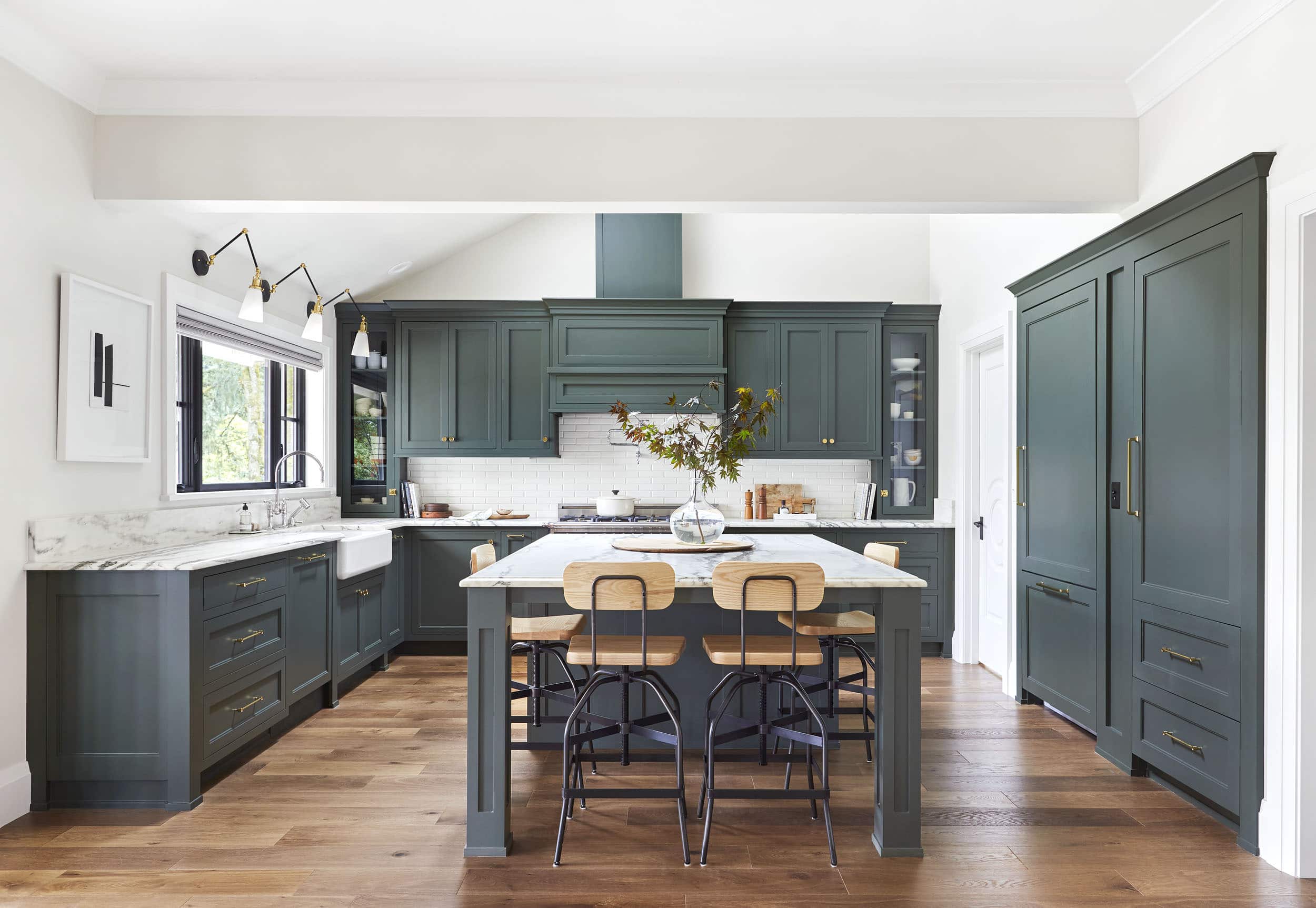 Design Trend Green Kitchen Cabinets